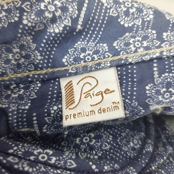 Paige Women's Jimmy Jimmy Size 28 Straight Cut Denim Jeans Size 28 - Picture 5 of 6